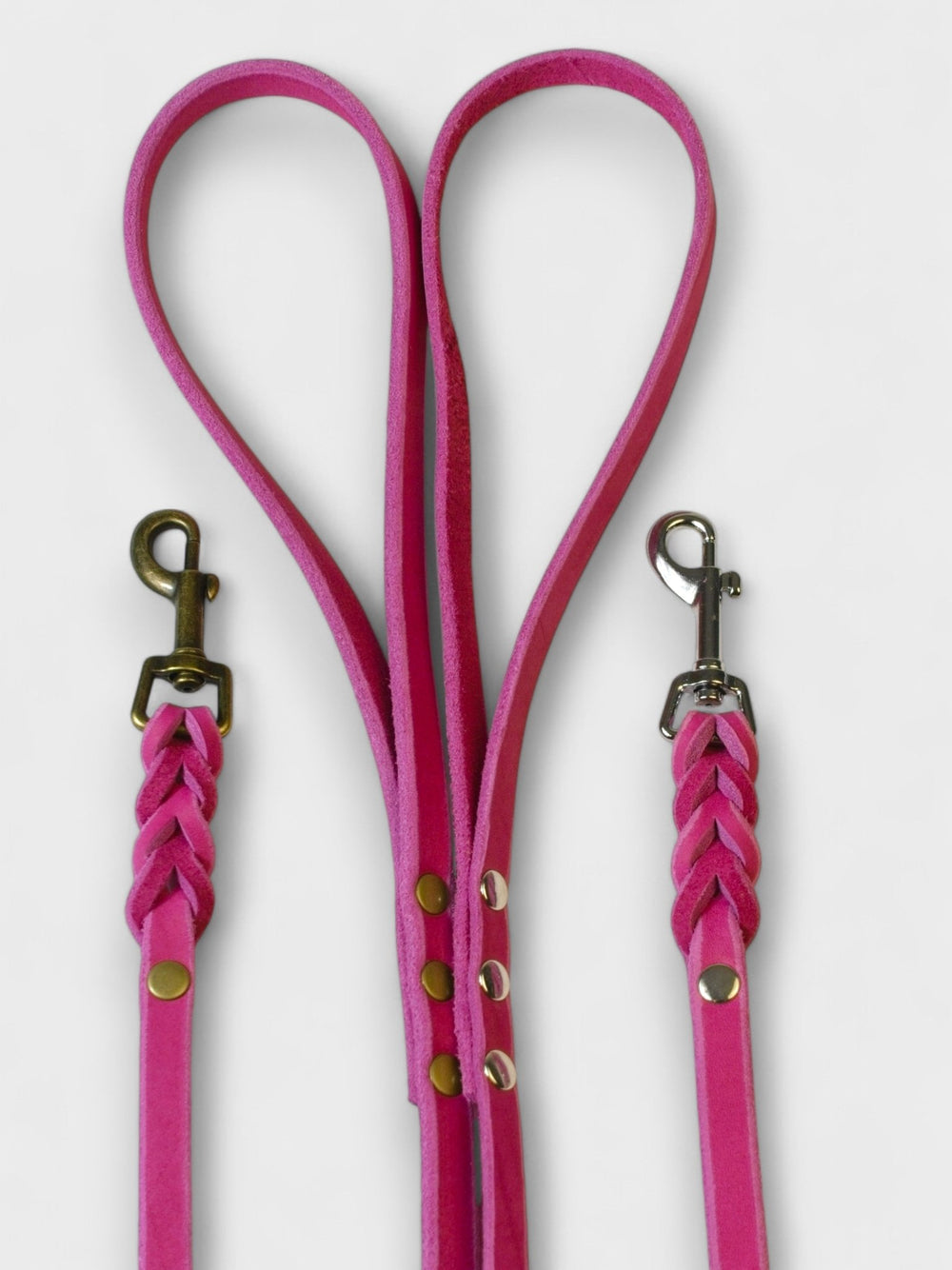 Fettlederleine mit Handschlaufe 12mm - HappyHound