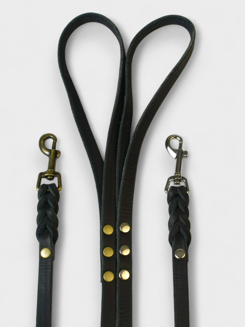 Fettlederleine mit Handschlaufe 12mm - HappyHound