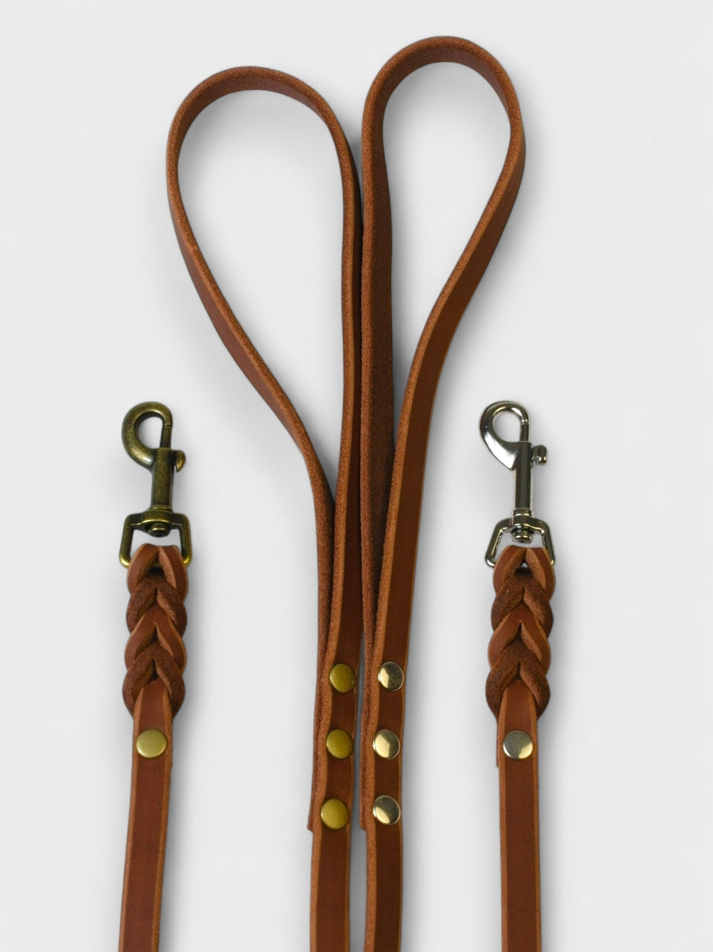 Fettlederleine mit Handschlaufe 12mm - HappyHound