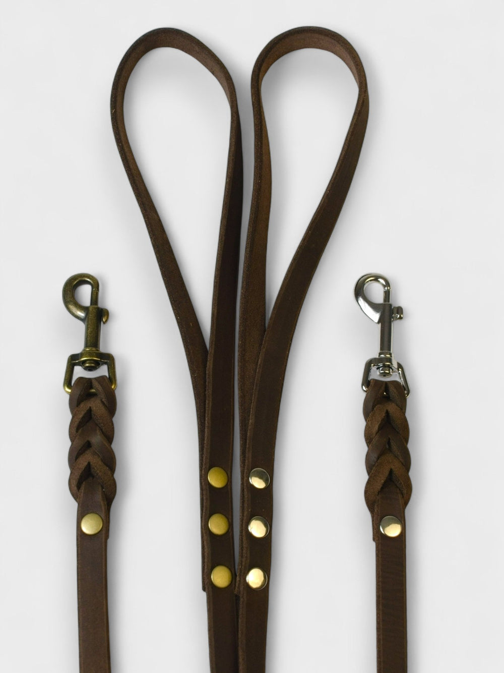 Fettlederleine mit Handschlaufe 12mm - HappyHound