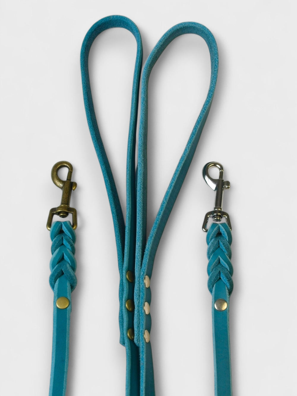 Fettlederleine mit Handschlaufe 12mm - HappyHound