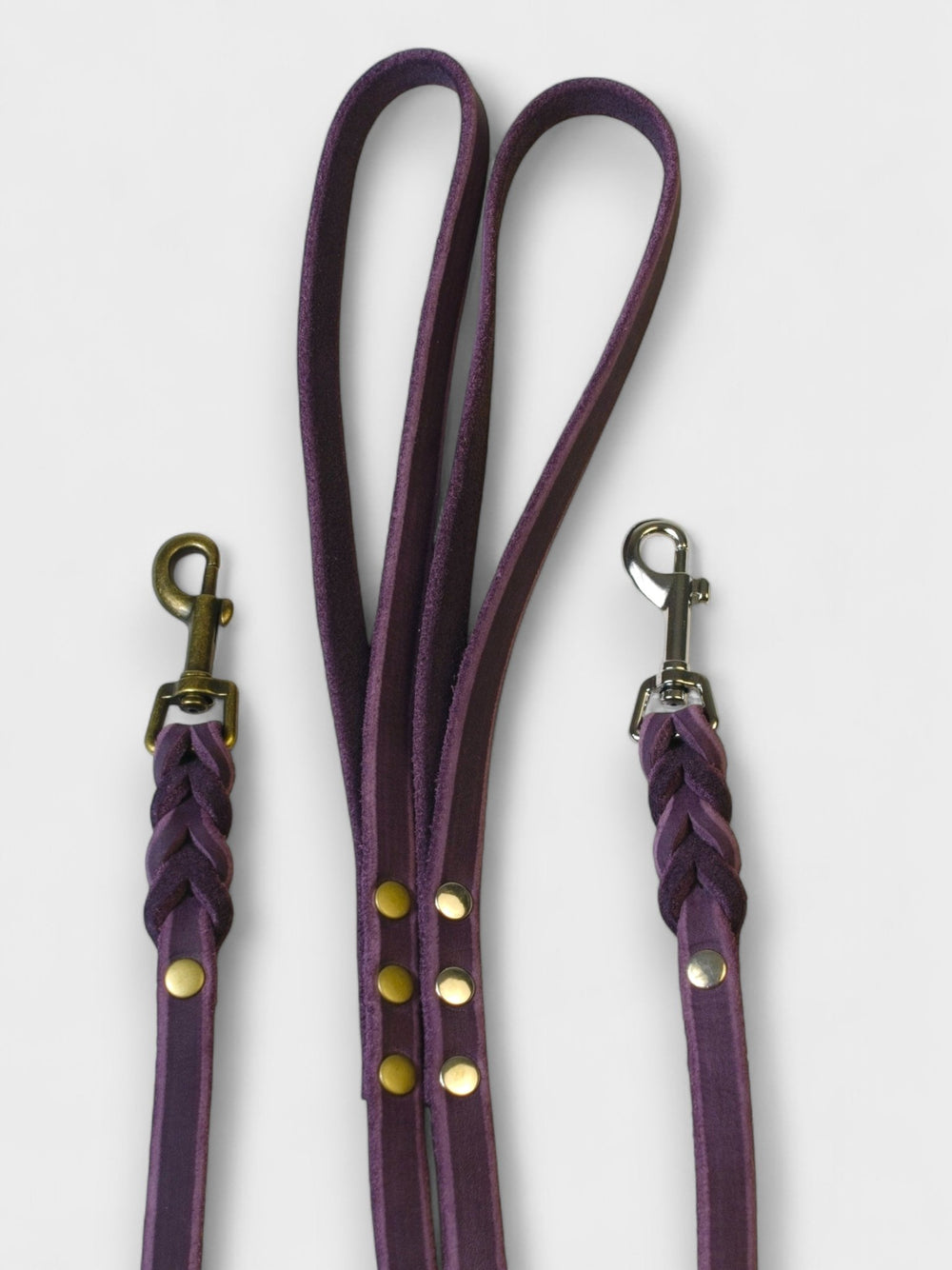 Fettlederleine mit Handschlaufe 12mm - HappyHound