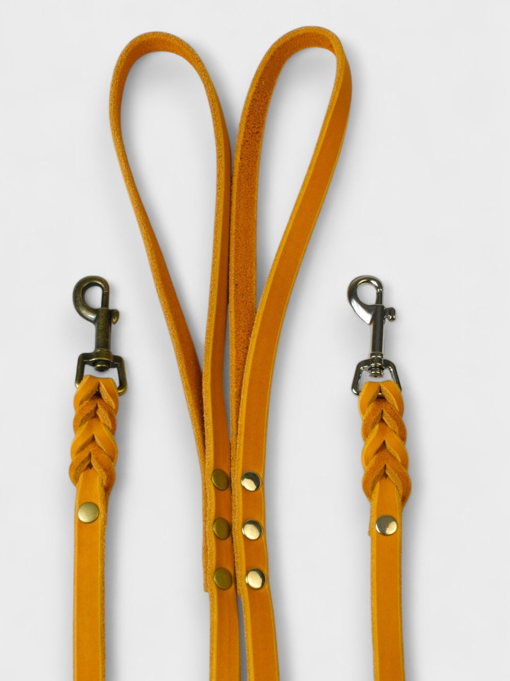 Fettlederleine mit Handschlaufe 12mm - HappyHound