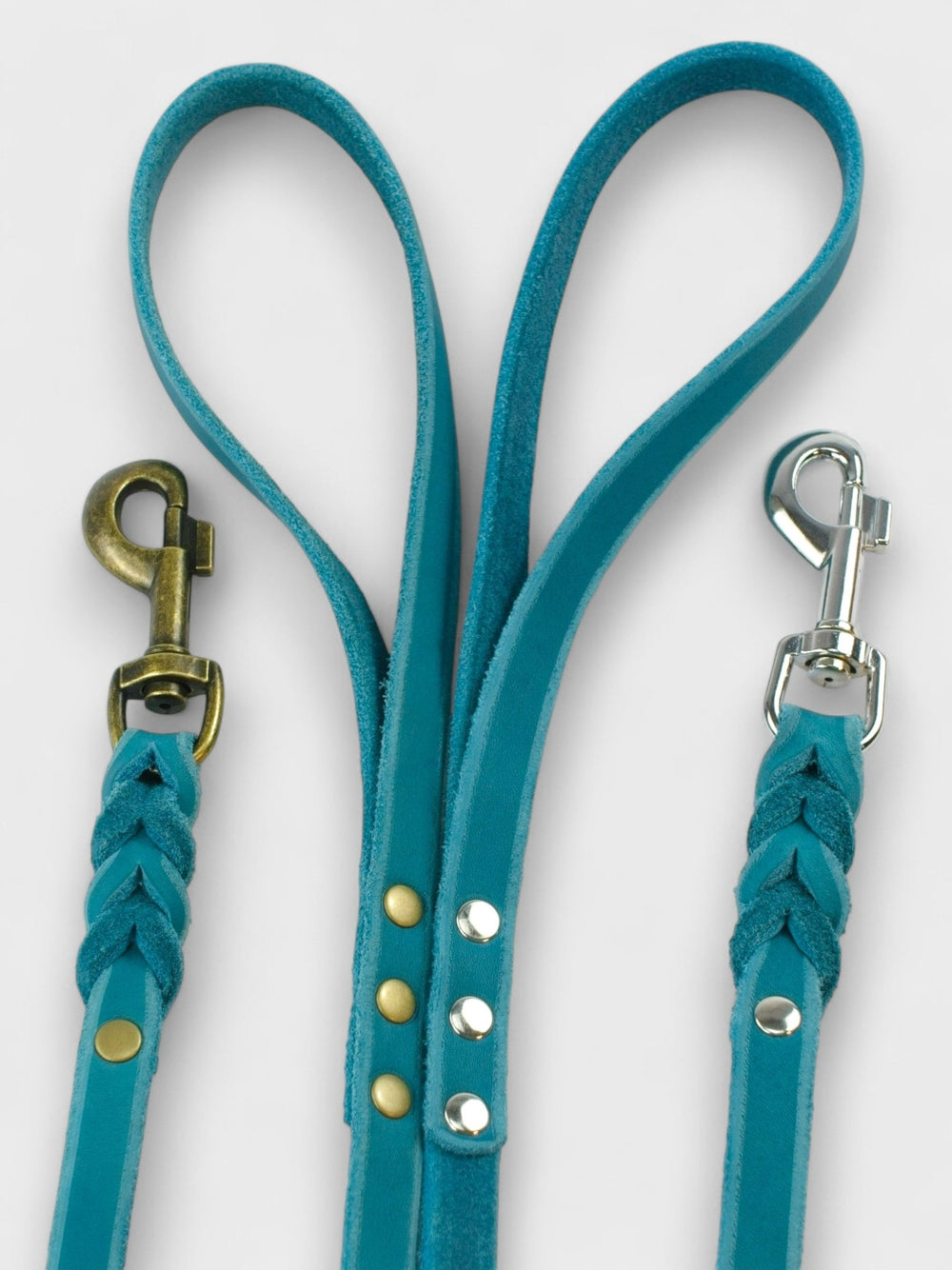 Fettlederleine mit Handschlaufe 15mm - HappyHound