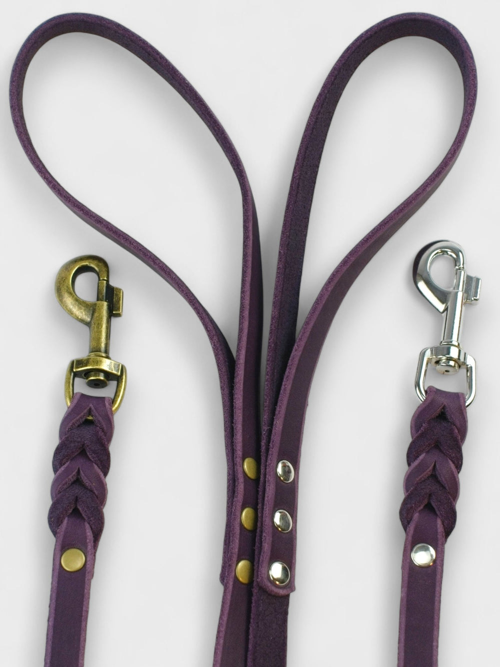 Fettlederleine mit Handschlaufe 15mm - HappyHound