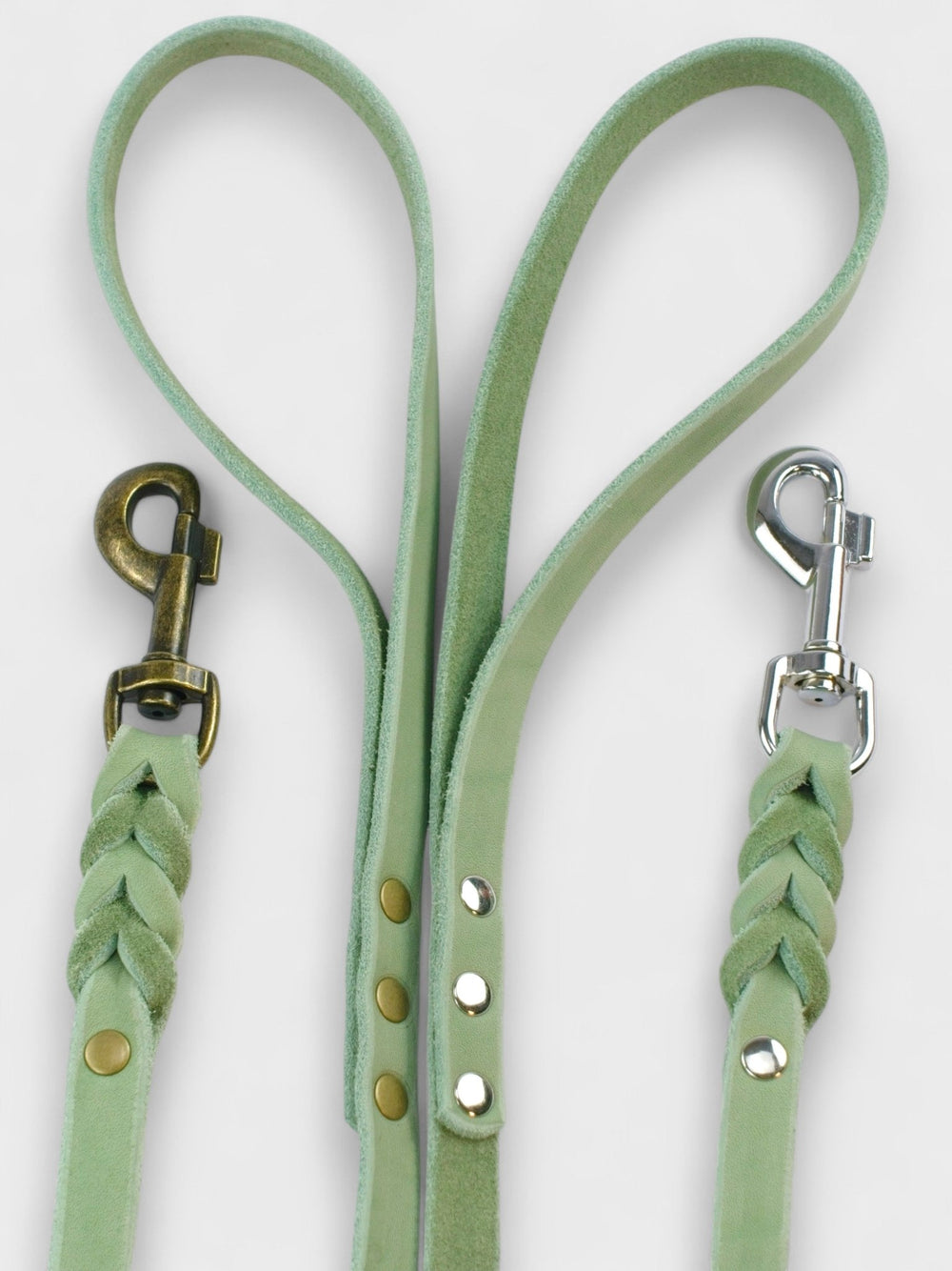 Fettlederleine mit Handschlaufe 15mm - HappyHound