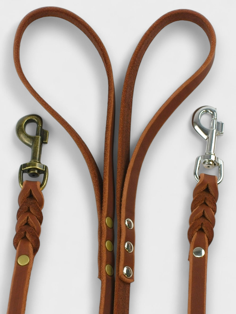 Fettlederleine mit Handschlaufe 15mm - HappyHound