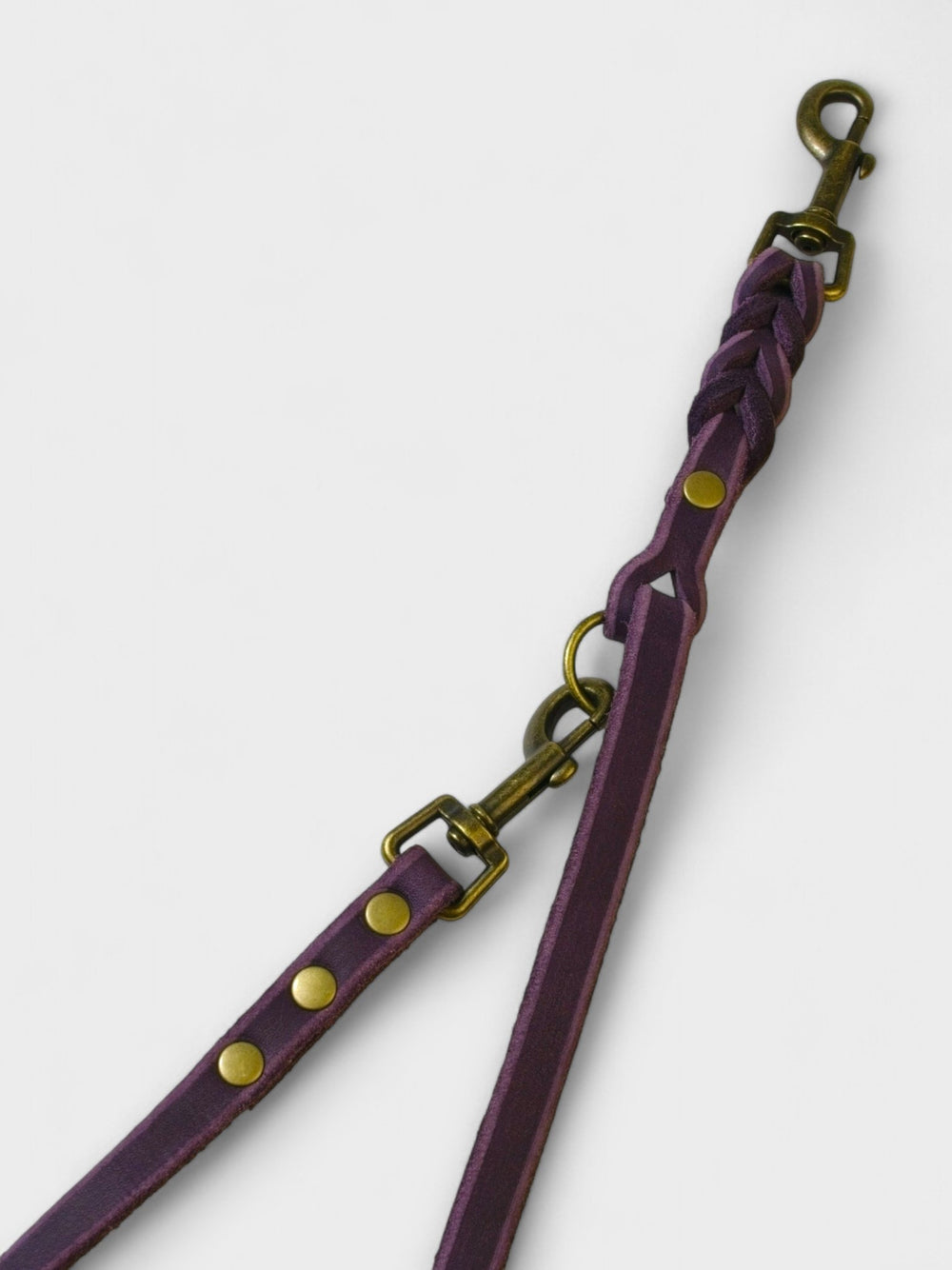 Verstellbare Führleine aus Fettleder 12mm - HappyHound