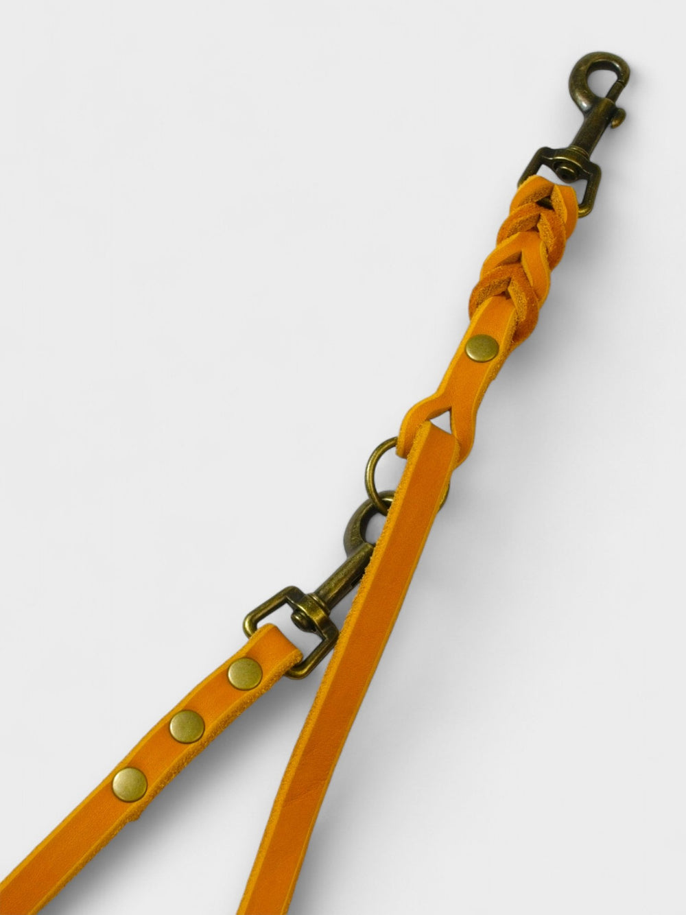 Verstellbare Führleine aus Fettleder 12mm - HappyHound