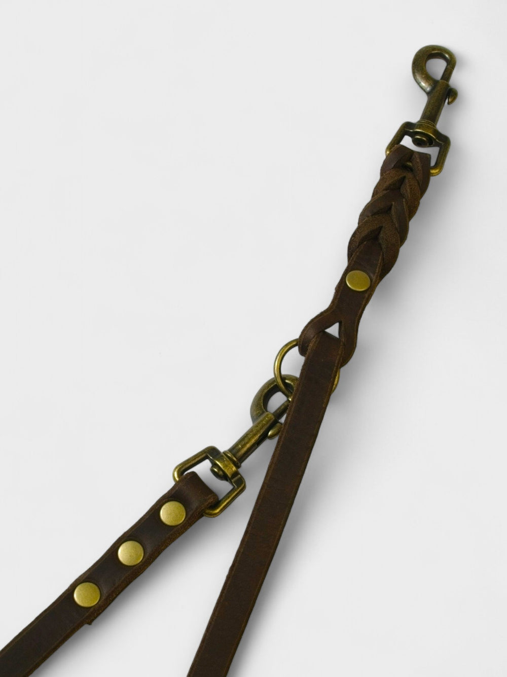 Verstellbare Führleine aus Fettleder 12mm - HappyHound