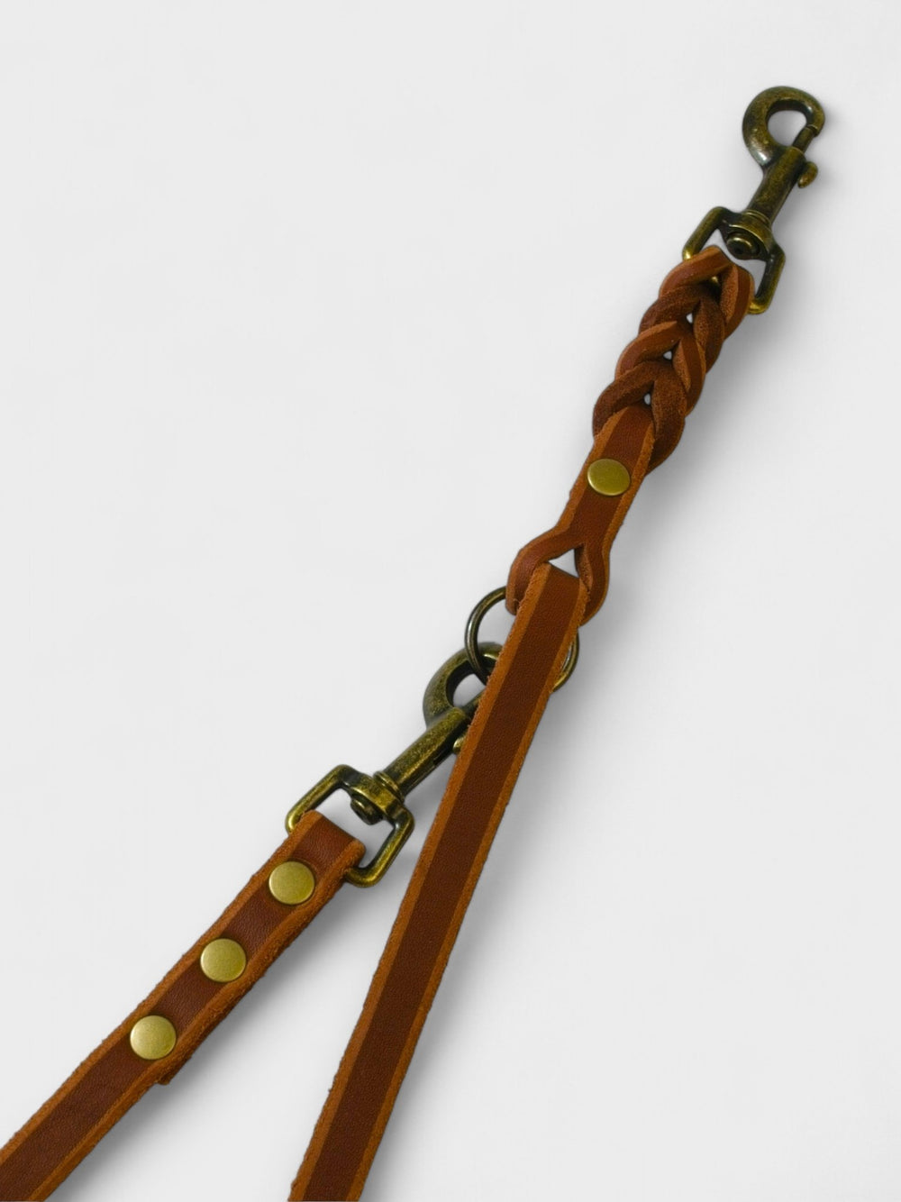 Verstellbare Führleine aus Fettleder 12mm - HappyHound