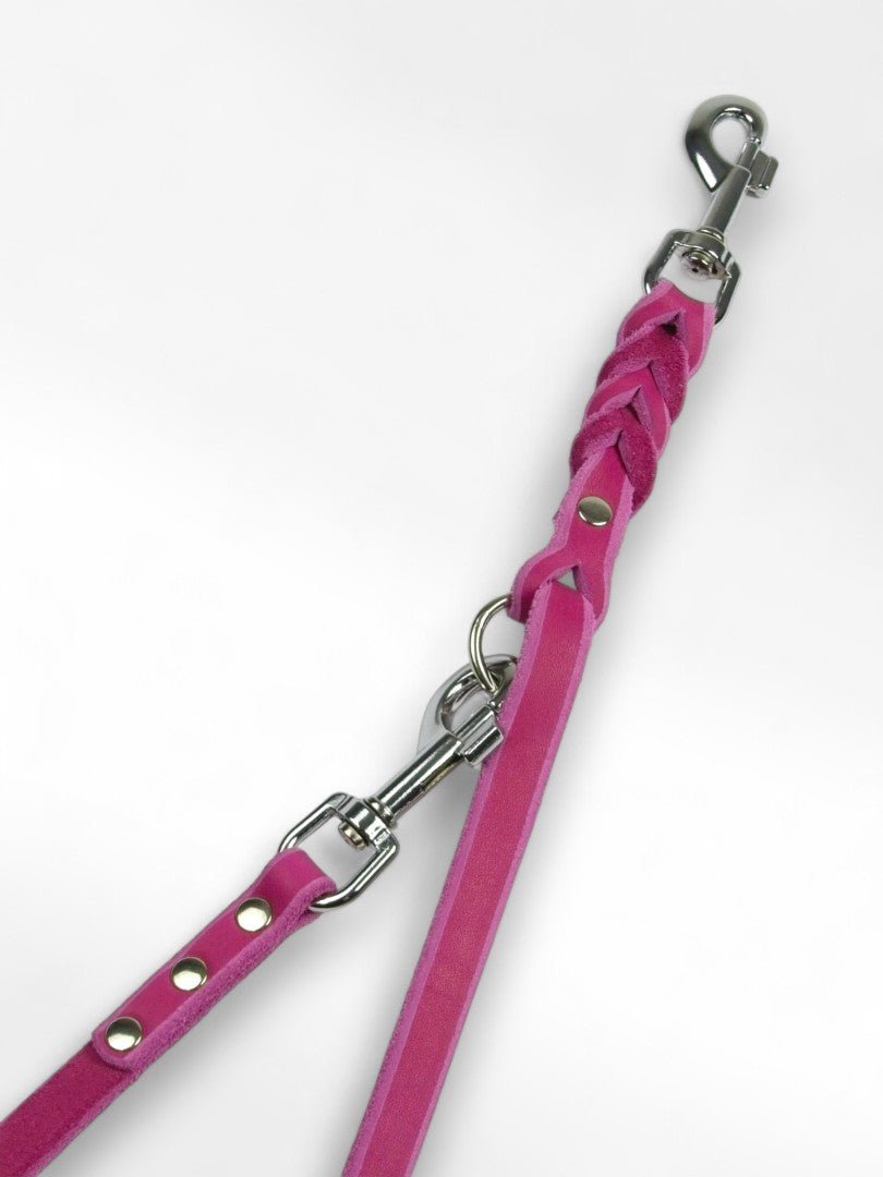 Verstellbare Führleine aus Fettleder 15mm - HappyHound