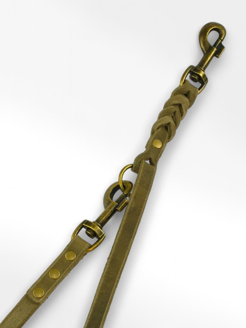 Verstellbare Führleine aus Fettleder 15mm - HappyHound