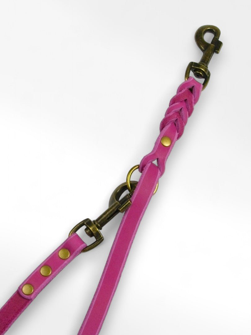 Verstellbare Führleine aus Fettleder 15mm - HappyHound