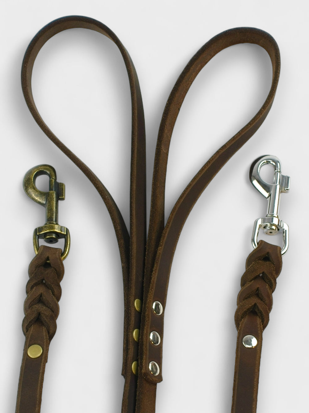 Fettlederleine mit Handschlaufe 15mm