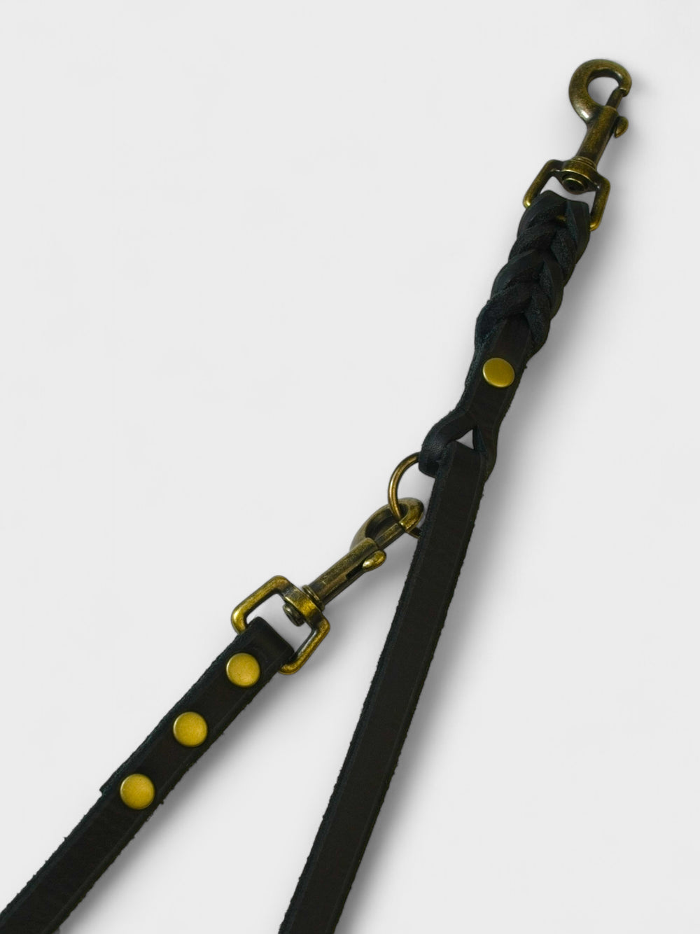 Verstellbare Führleine aus Fettleder 12mm
