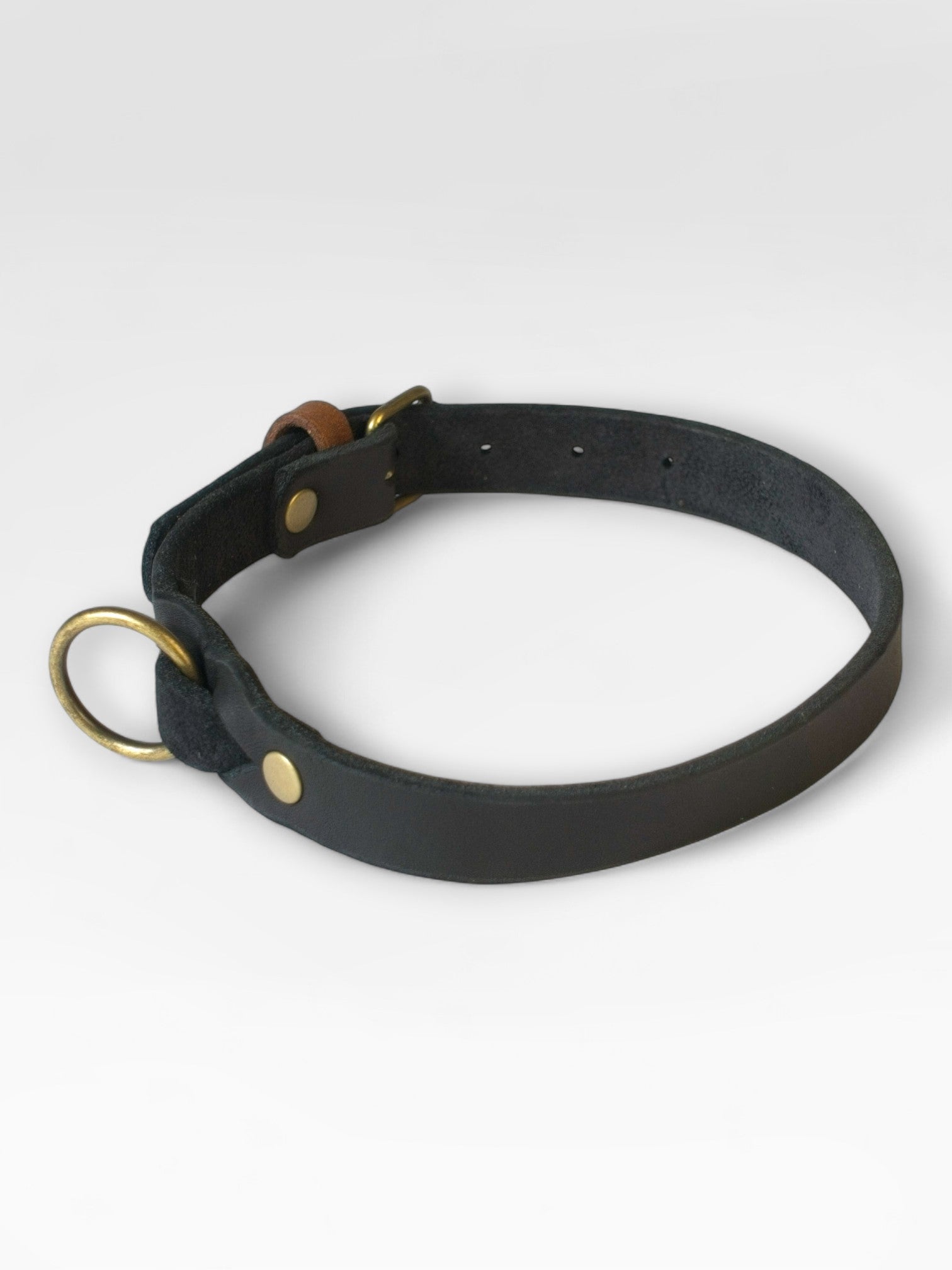 Einfaches Fettlederhalsband