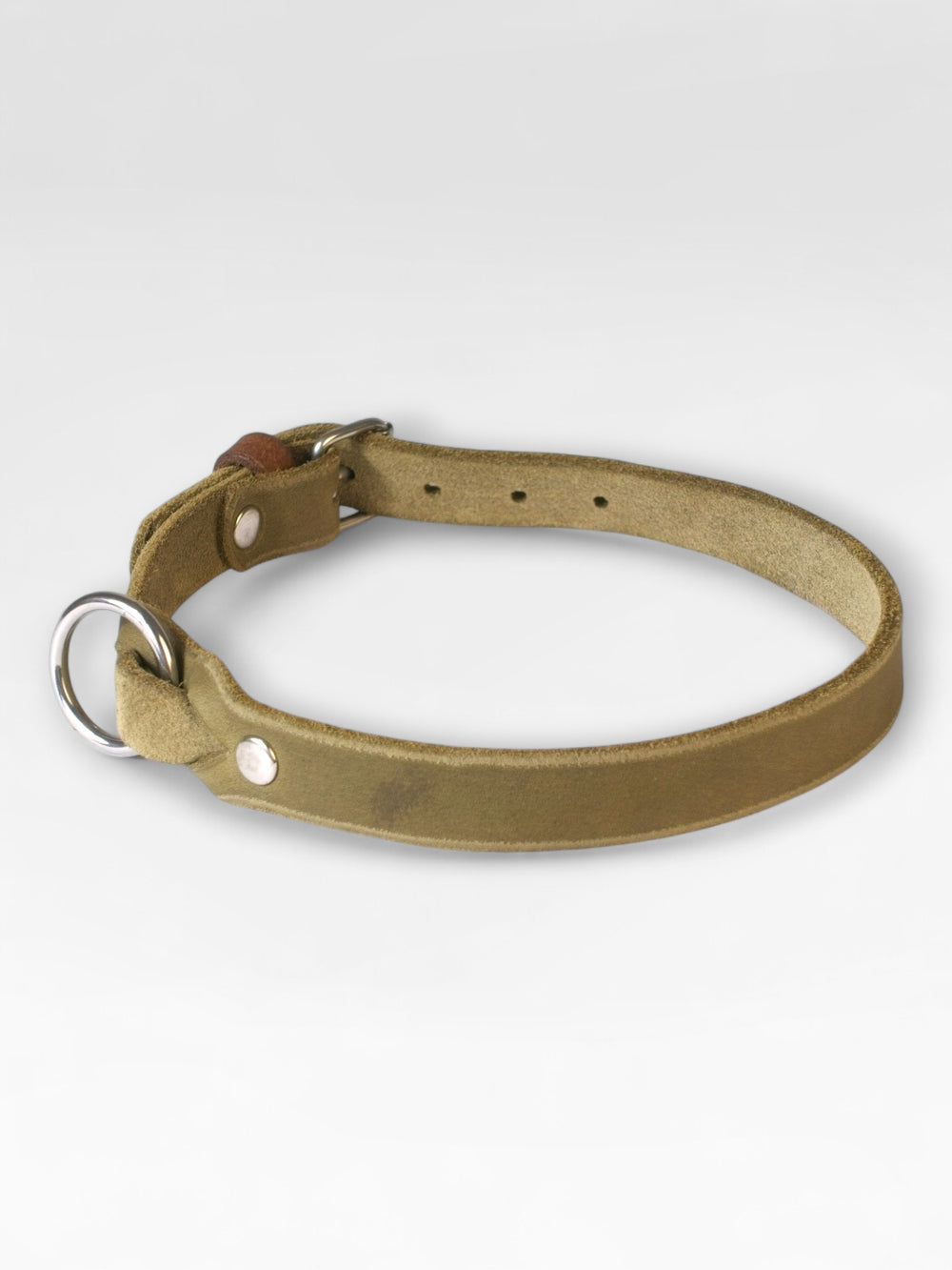 Einfaches Fettlederhalsband