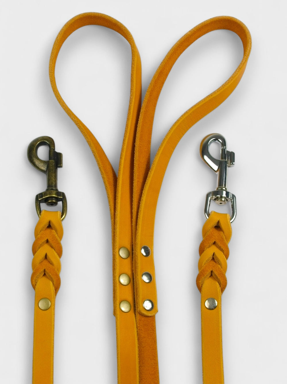 Fettlederleine mit Handschlaufe 15mm - HappyHound