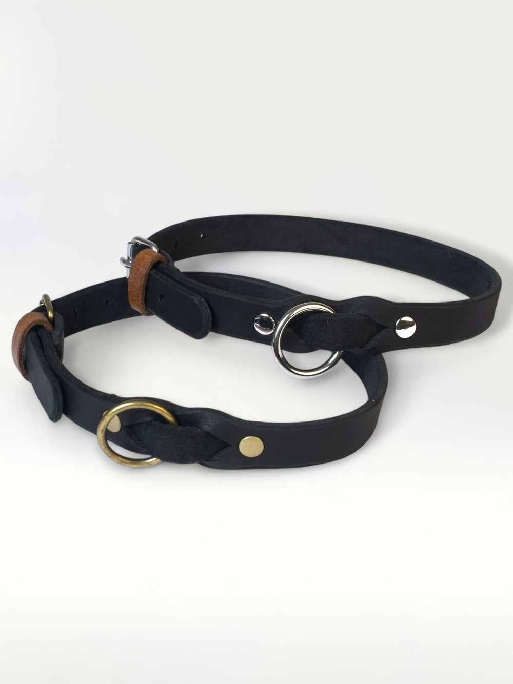 Einfaches Fettlederhalsband