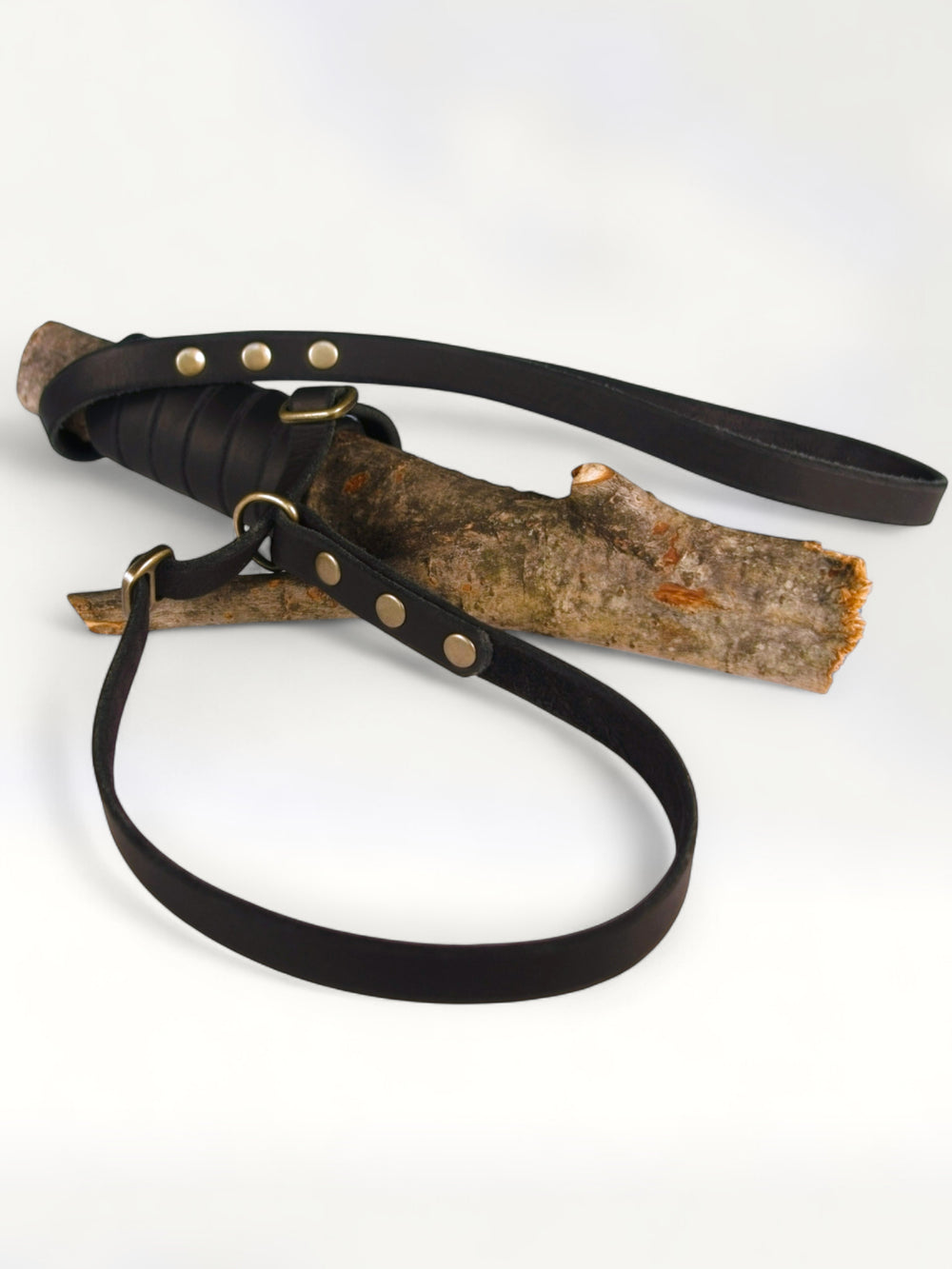Zugstopp-Leine aus Fettleder 15mm