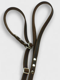 Zugstopp - Leine aus Fettleder 15mm - HappyHound