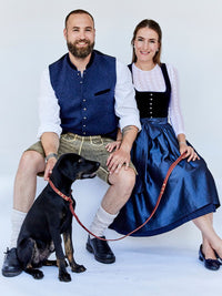 Zugstopp - Leine aus Fettleder 15mm - HappyHound