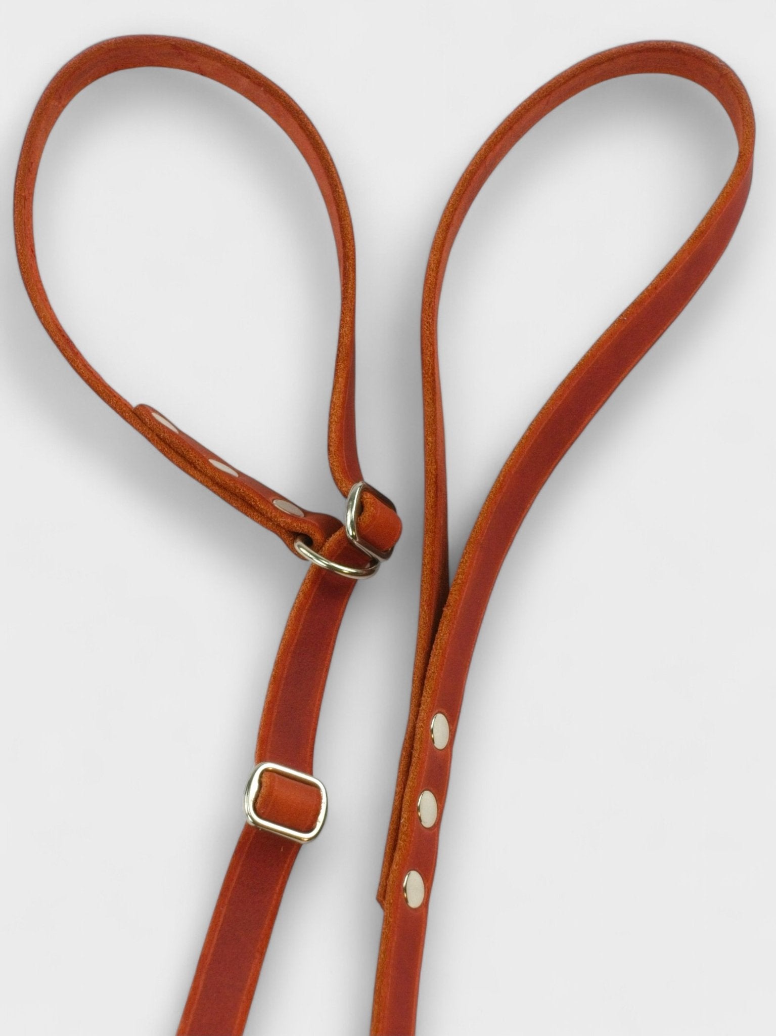 Zugstopp - Leine aus Fettleder 15mm - HappyHound