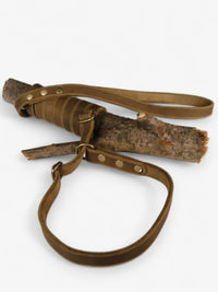 Zugstopp - Leine aus Fettleder 15mm - HappyHound