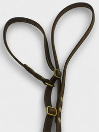 Zugstopp - Leine aus Fettleder 15mm - HappyHound